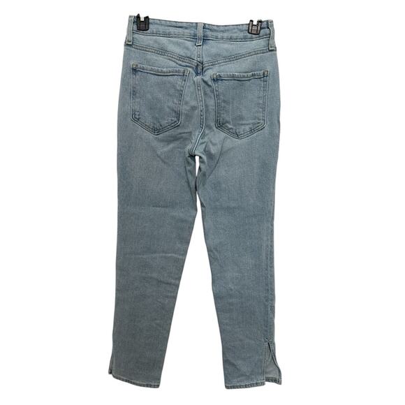 Old Navy Women's Size 2 Blue Power Straight High Rise Dark Wash Stretch Jeans - Picture 2 of 9